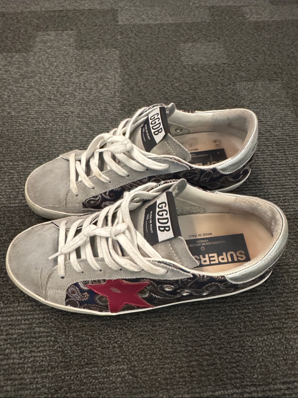 RARE golden goose paisley superstar